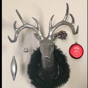 Deer head wall hanging